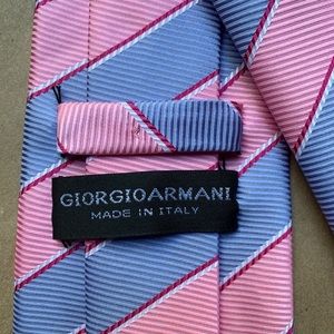 Giorgio Armani 100% Silk Handmade Tie Striped